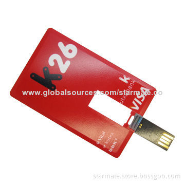 Credit card, shaped USB